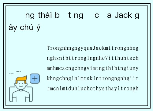 Động thái bất ngờ của Jack gây chú ý